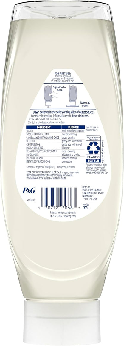 Dawn Free & Clear EZ-Squeeze Dish Soap – Portable Grease Cutting for Patio Cookouts