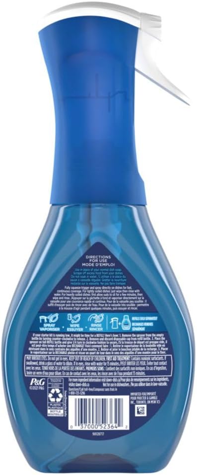 Dawn Platinum Powerwash Dish Spray – Time-Saving Kitchen Helper for Remote Workers, Fresh Scent