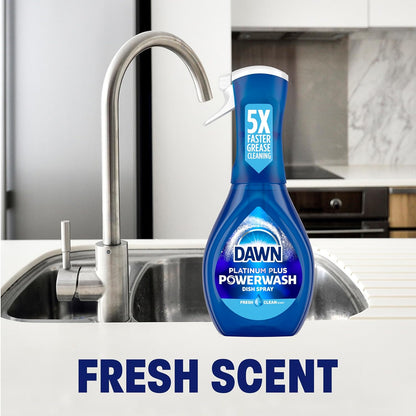 Dawn Platinum Powerwash Dish Spray – Time-Saving Kitchen Helper for Remote Workers, Fresh Scent