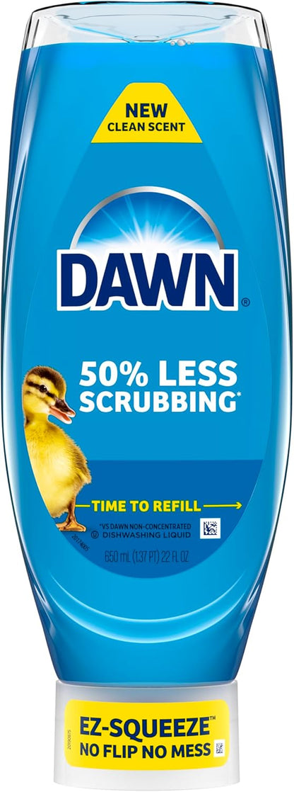Dawn Ultra EZ-Squeeze Dish Soap – Patio and Garage Degreaser, 3x22oz Bulk Pack