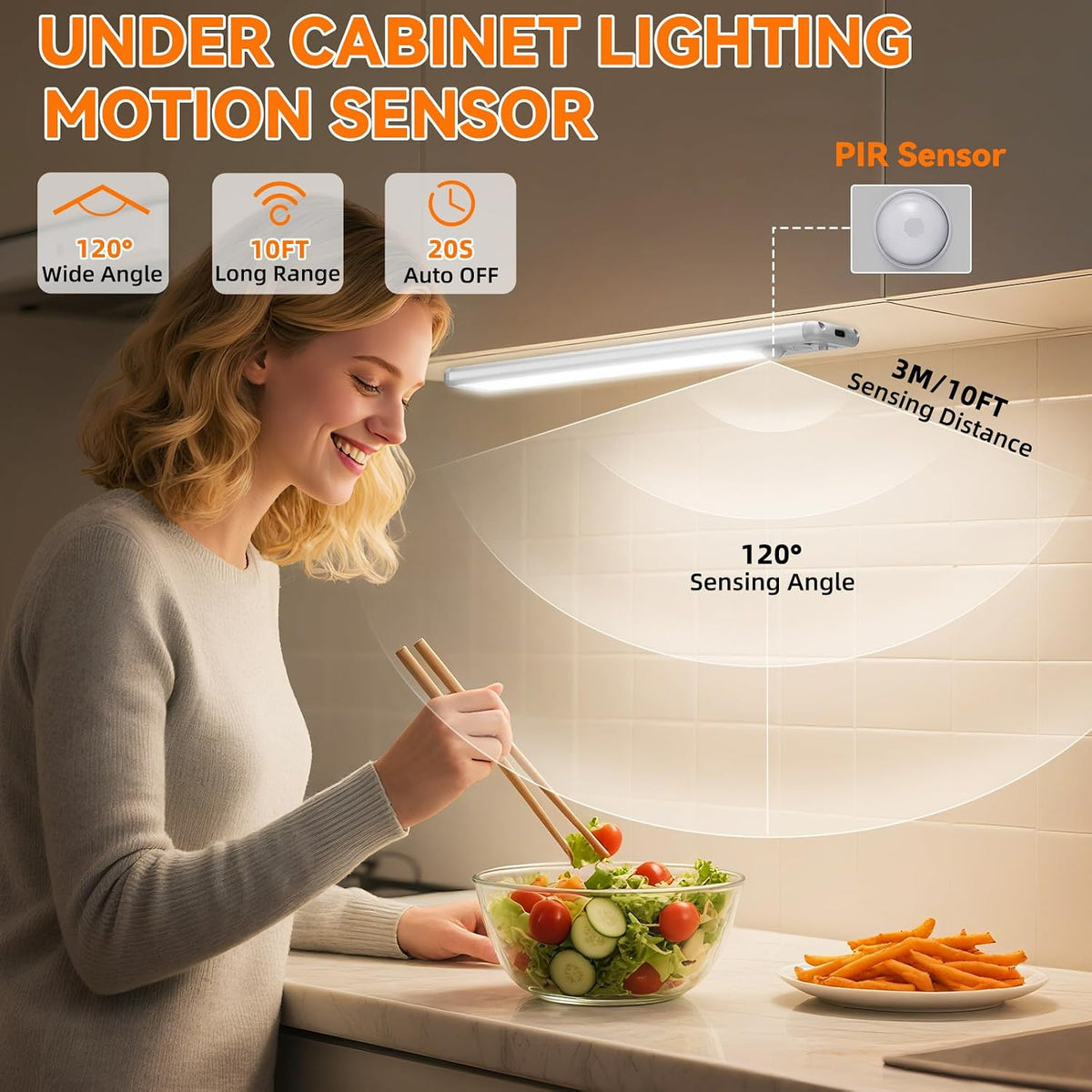 day and night dual sensing modes selectable via push button