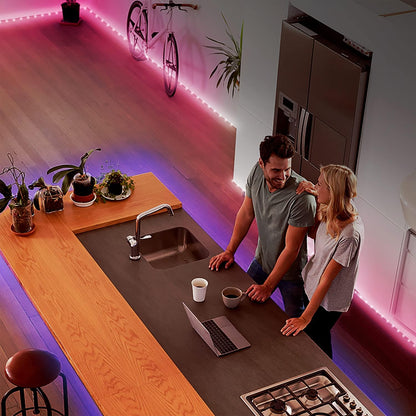 DAYBETTER LED Strip Lights 200ft (2 Rolls) – Smokeless Decor Alternative to Candles with App Scheduling