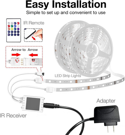 DAYBETTER Smart WiFi LED Strip Lights – 24V Low Voltage Flameless Nightlight Replacement for Safe Sleep