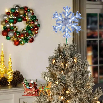 Dazzle Bright LED Snowflake Tree Topper – Thoughtful Christmas Gift for Friends, Family and Neighbors