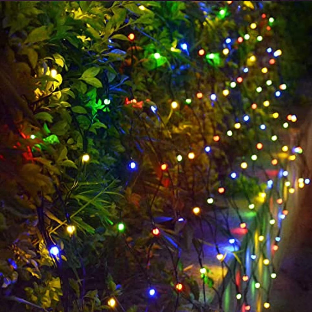 Dazzle Bright Understated Net Lights – Effortless String Lights for White Fence and Minimal Garden, Clear Wire