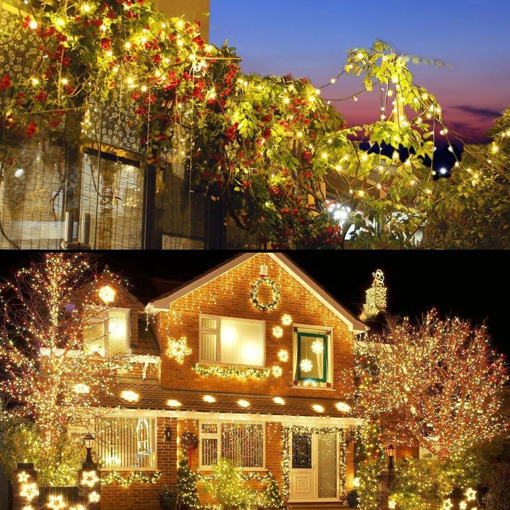Decute 500LED 164ft Fairy Lights – Cozy Home Aesthetic String Lights for Accent Walls, Curtain Effect, and Fireplace Mantel