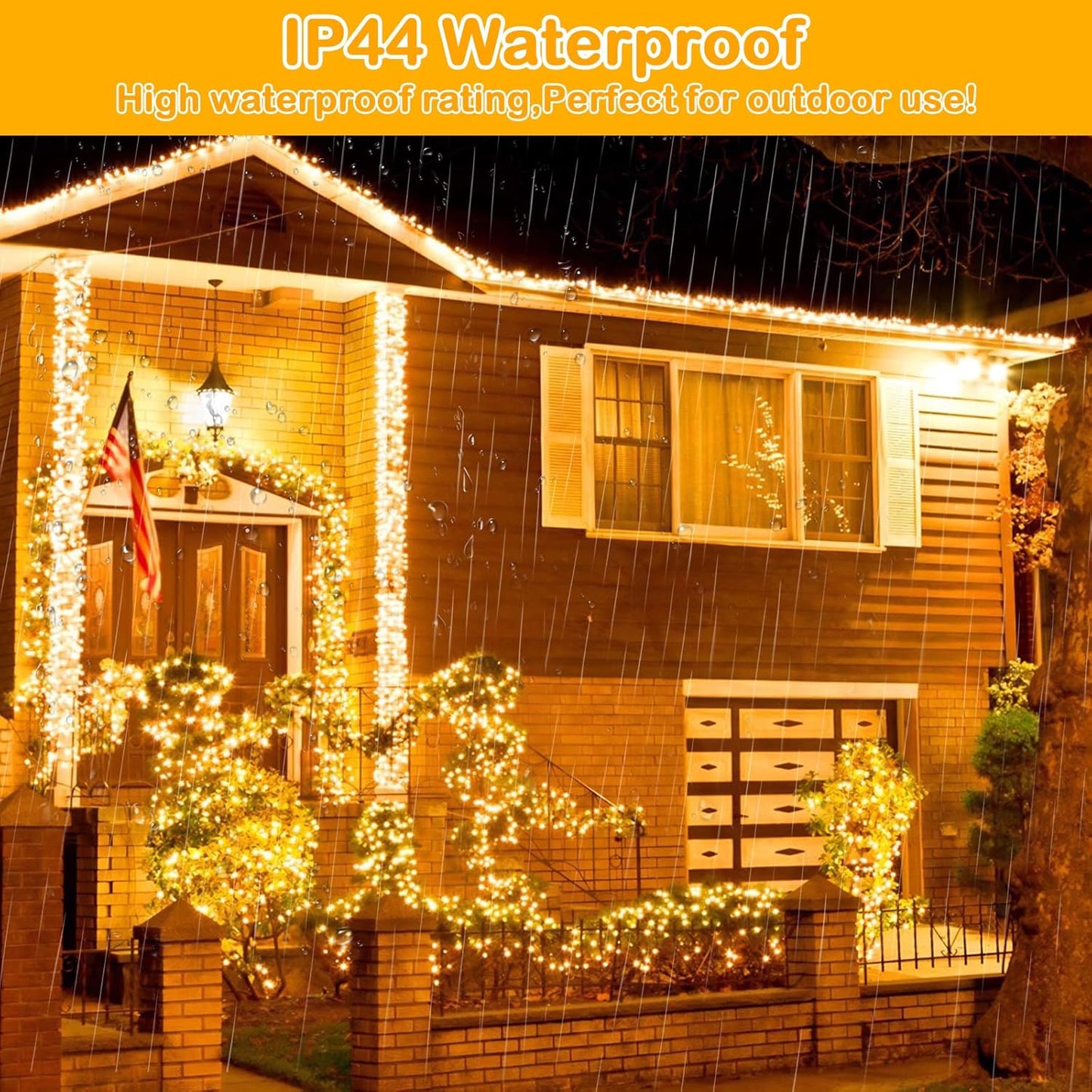 Decute 500LED 164ft Fairy Lights – Cozy Home Aesthetic String Lights for Accent Walls, Curtain Effect, and Fireplace Mantel
