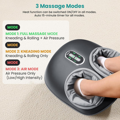 deep-kneading shiatsu massage nodes/rollers that simulate professional hand pressure