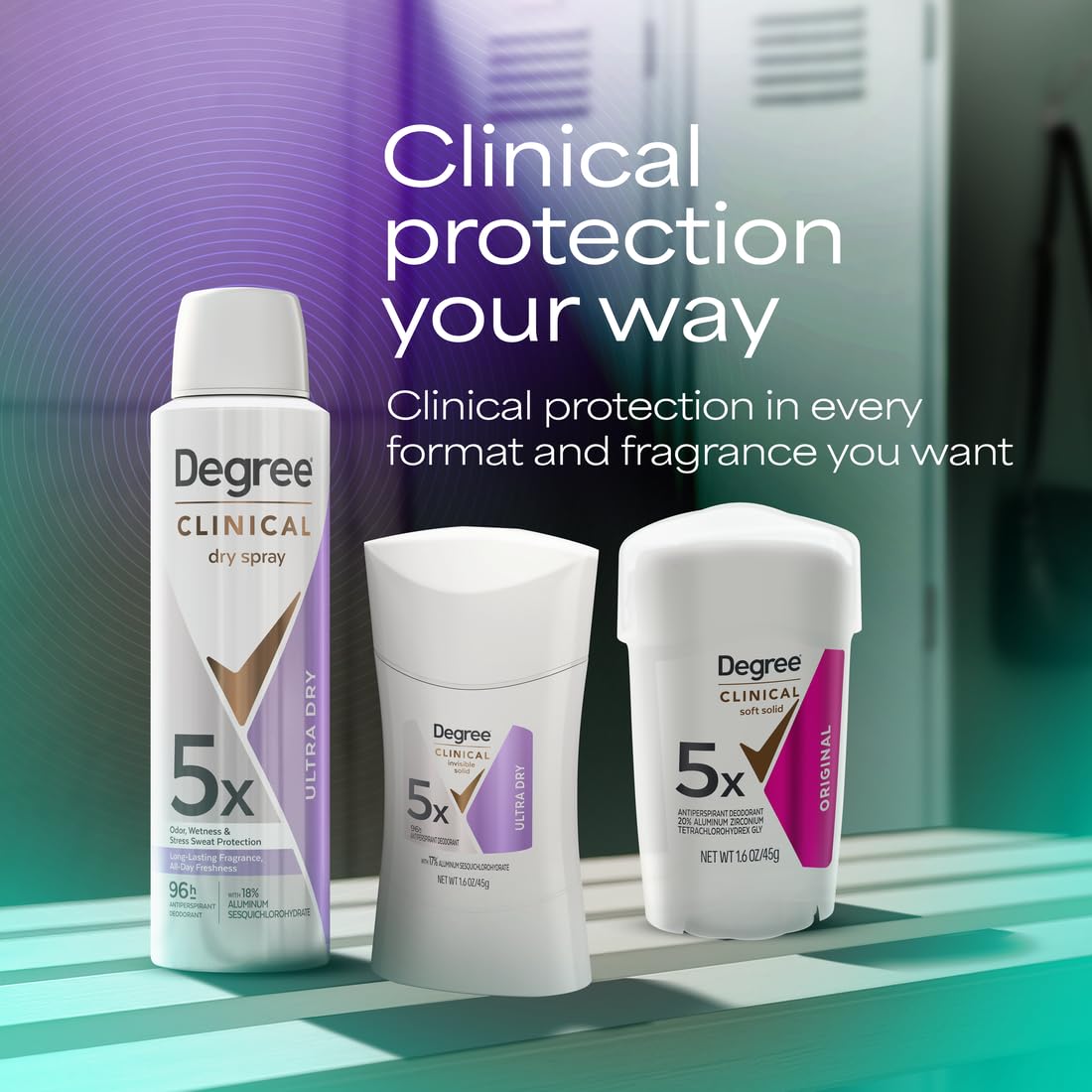 Degree Clinical Strength Antiperspirant for Women – 96-Hour Dryness for Back-to-Back Client Meetings and Deadline Days
