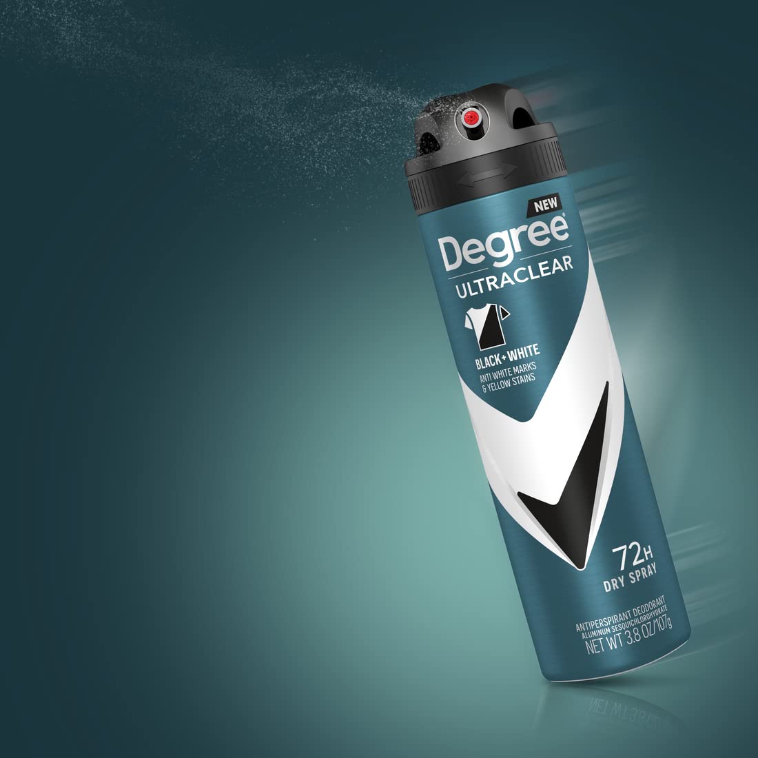 Degree Men Black + White Dry Spray Antiperspirant 3.8 oz (Pack of 3) – Practical Birthday Gift for the Busy Professional