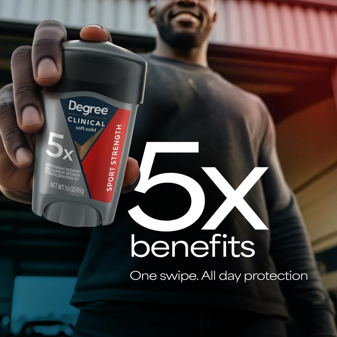 Degree Men Clinical Strength Antiperspirant – Focus Mode Antiperspirant Stick, 96-Hour Confidence for Long Workdays