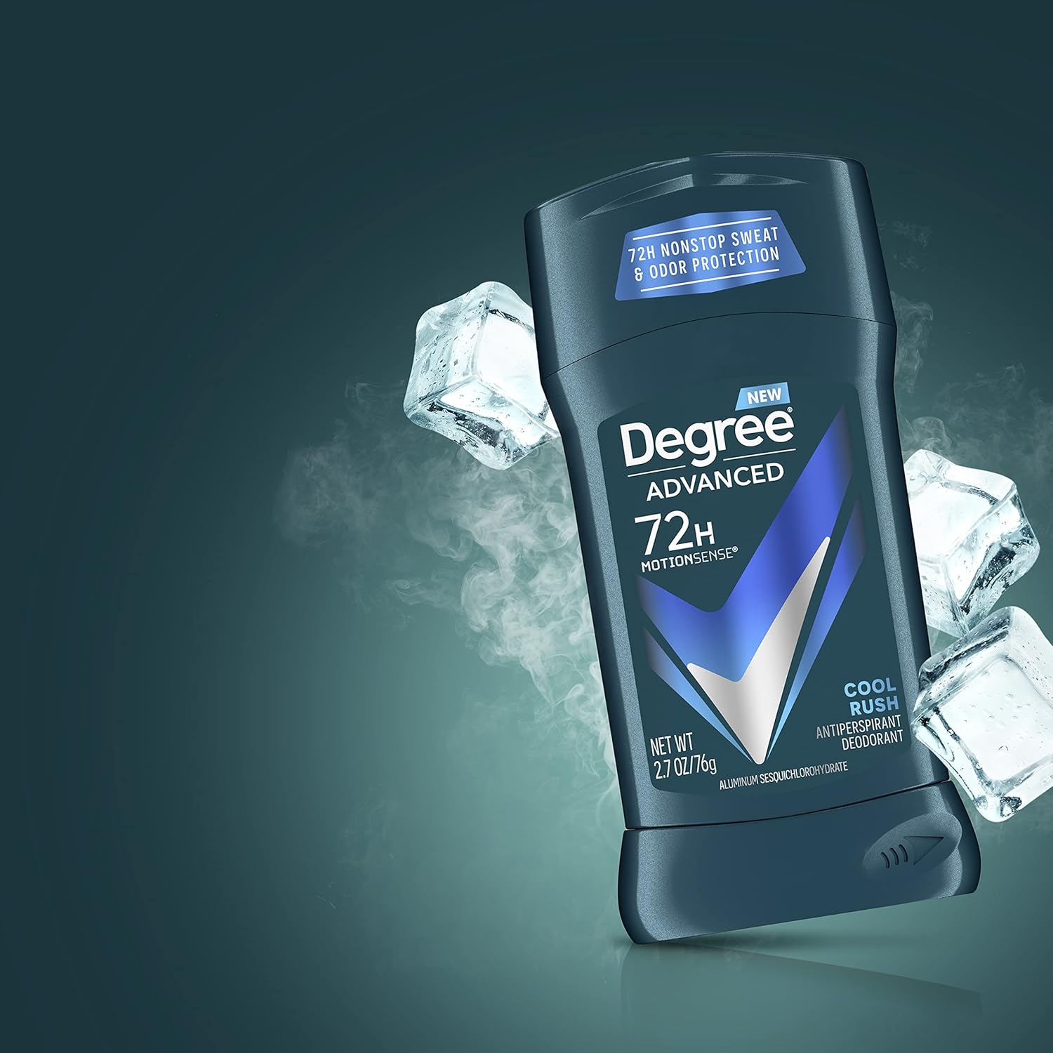 Degree Men Cool Rush Deodorant Stick – Hiking Trails and Backyard BBQs, 72-Hour Sweat Defense in a Portable 4-Pack