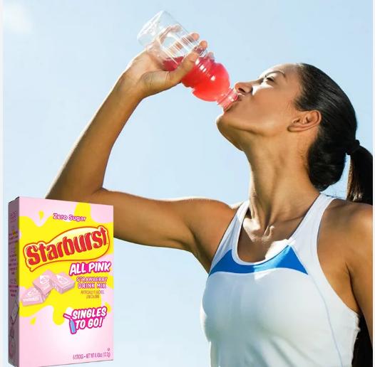 designed to mix into a standard 16.9 fl oz water bottle with a simple shake