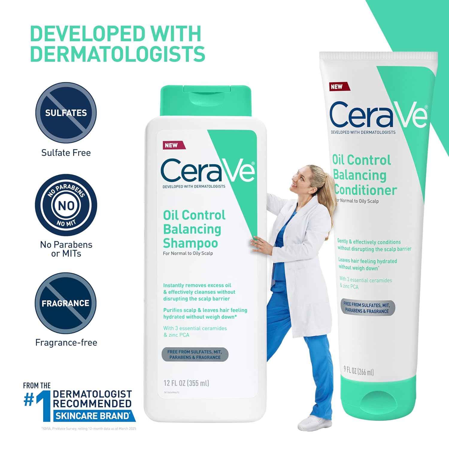 designed to pair with the matching cerave oil control balancing shampoo for a complete routine