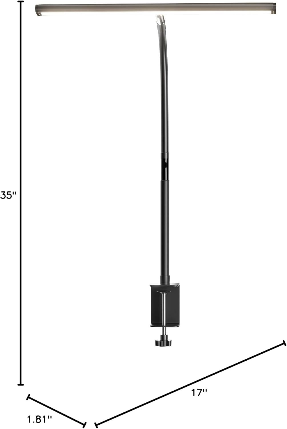 Designer Desk Lamp for Living Room Side Table – Color Temperature Adjustable LED Light in Six Modern Finishes