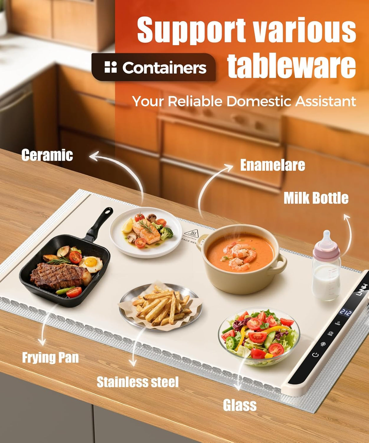 detachable heat-resistant insulation pad for table protection