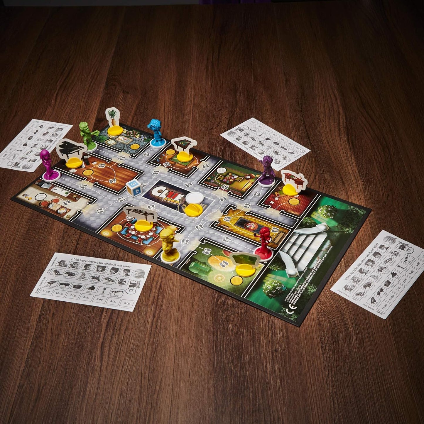 detective notepad for marking clues and eliminating choices during gameplay