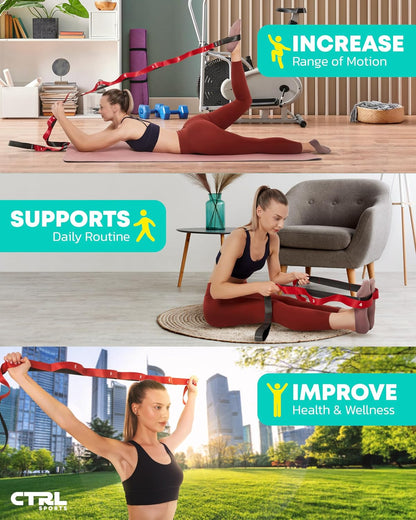 developed by physical therapists, suitable for full-body stretching (ankles, hamstrings, hips, shoulders, neck)