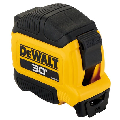 DEWALT Atomic Compact 30 ft Tape Measure – Slim Profile for Clean, Uncluttered Tool Belts