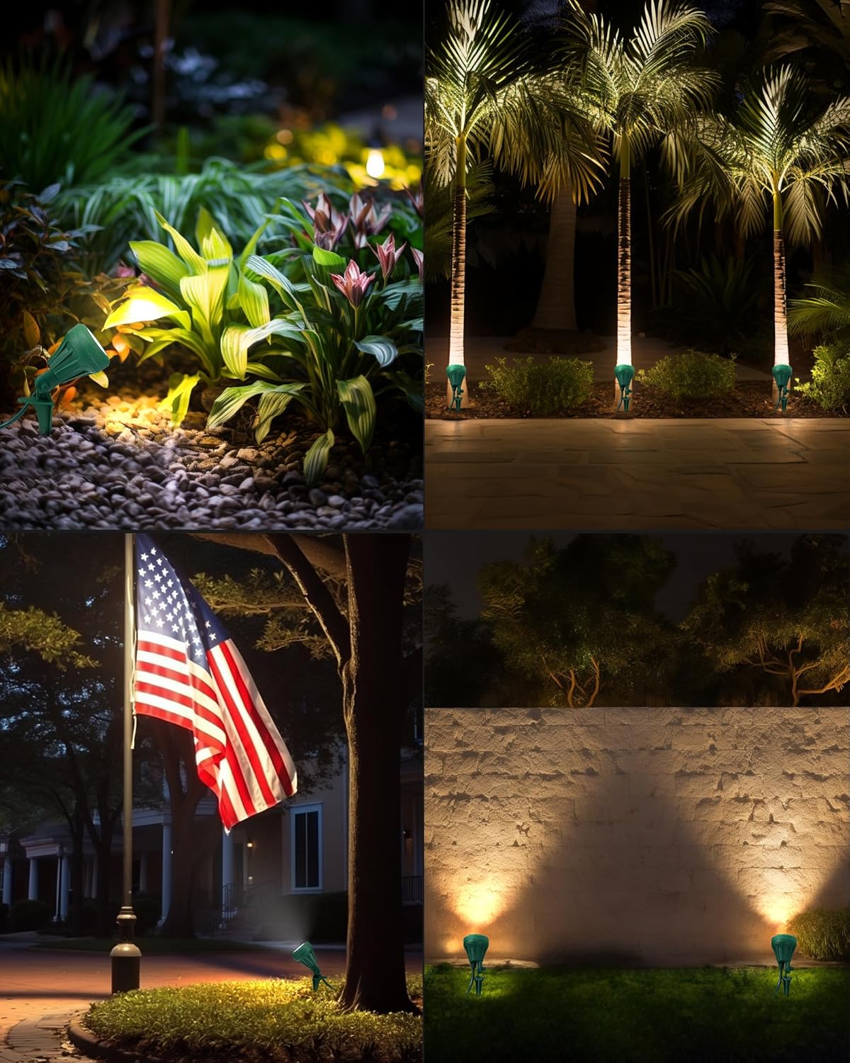 DEWENWILS 5000K LED Landscape Spotlight – Stylish Yard Accent for Front Porch, Garden Beds, and Architectural Curb Appeal