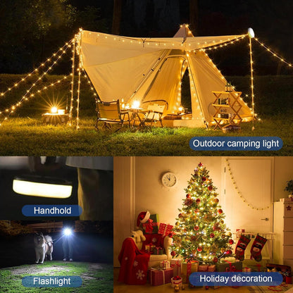 DGE Birthday Gift String Lights – Retractable 32.8ft LED Strip with USB-C Charging and 8 Lighting Modes