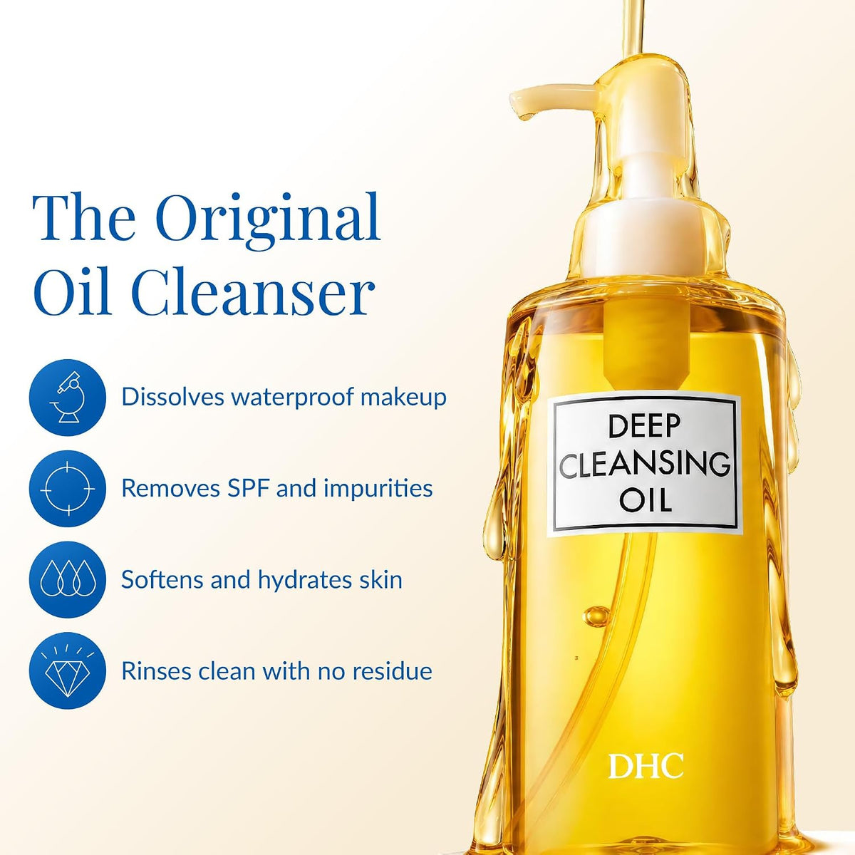 DHC Deep Cleansing Oil – Sophisticated Oil Cleanser for a Refined Evening Ritual