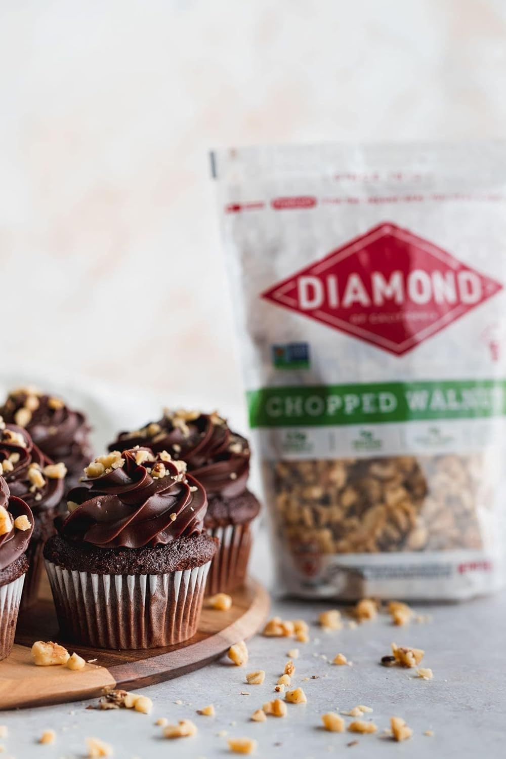 Diamond of California Chopped Walnuts – Daily Omega-3 Snack for Heart-Healthy Routines, Gluten-Free