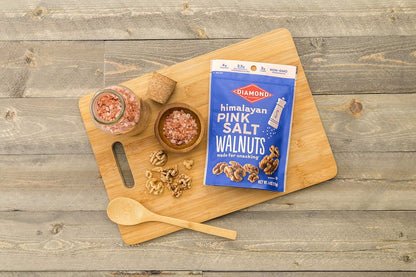 Diamond of California Himalayan Pink Salt Walnuts – Wholesome Lunchbox Snack for School and After-School