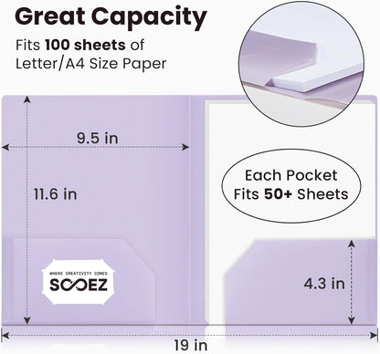 die-cut business card slot in left pocket