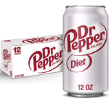 Dr Pepper Diet Soda – Versatile Outdoor Beverage for Game Day, Backyard Parties, and Cookouts, 12 fl oz Cans, Pack of 24
