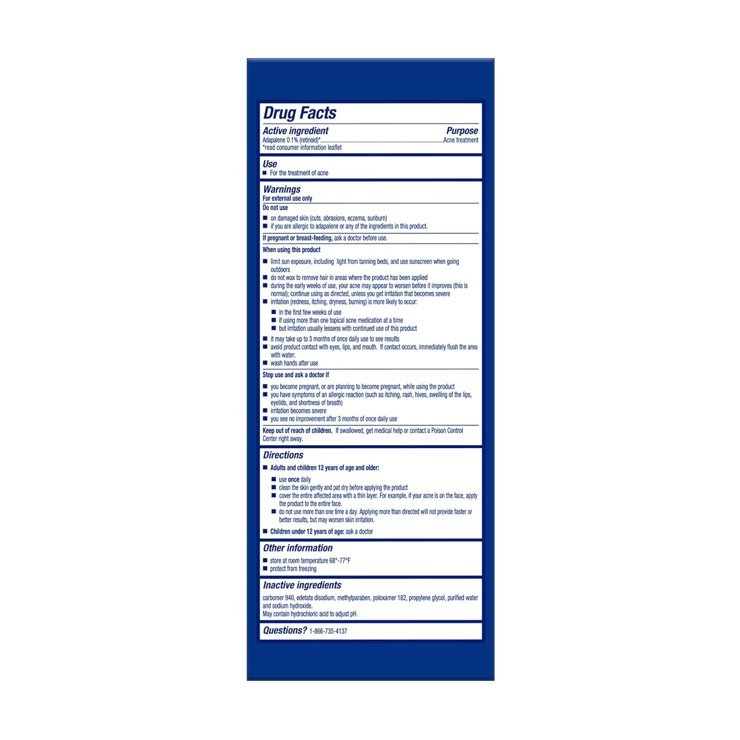 Differin 0.1% Adapalene – Consistent 90-Day Acne Solution to Boost Daily Work Productivity
