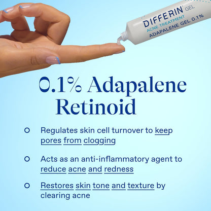 Differin 0.1% Adapalene – Elegant Skincare Solution for Refined Acne Prevention