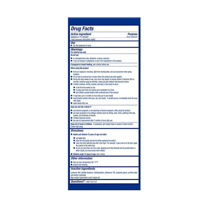 Differin 0.1% Adapalene Gel – Non-Irritating Daily Treatment for First-Time Retinoid Users
