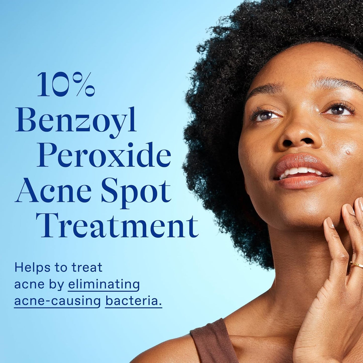 Differin 10% Benzoyl Peroxide Spot Treatment – Single-Step Targeted Blemish Care, Streamlined 1 oz Tube