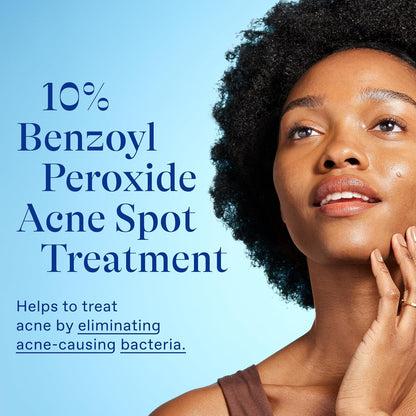 Differin 10% Benzoyl Peroxide Spot Treatment – Single-Step Targeted Blemish Care, Streamlined 1 oz Tube