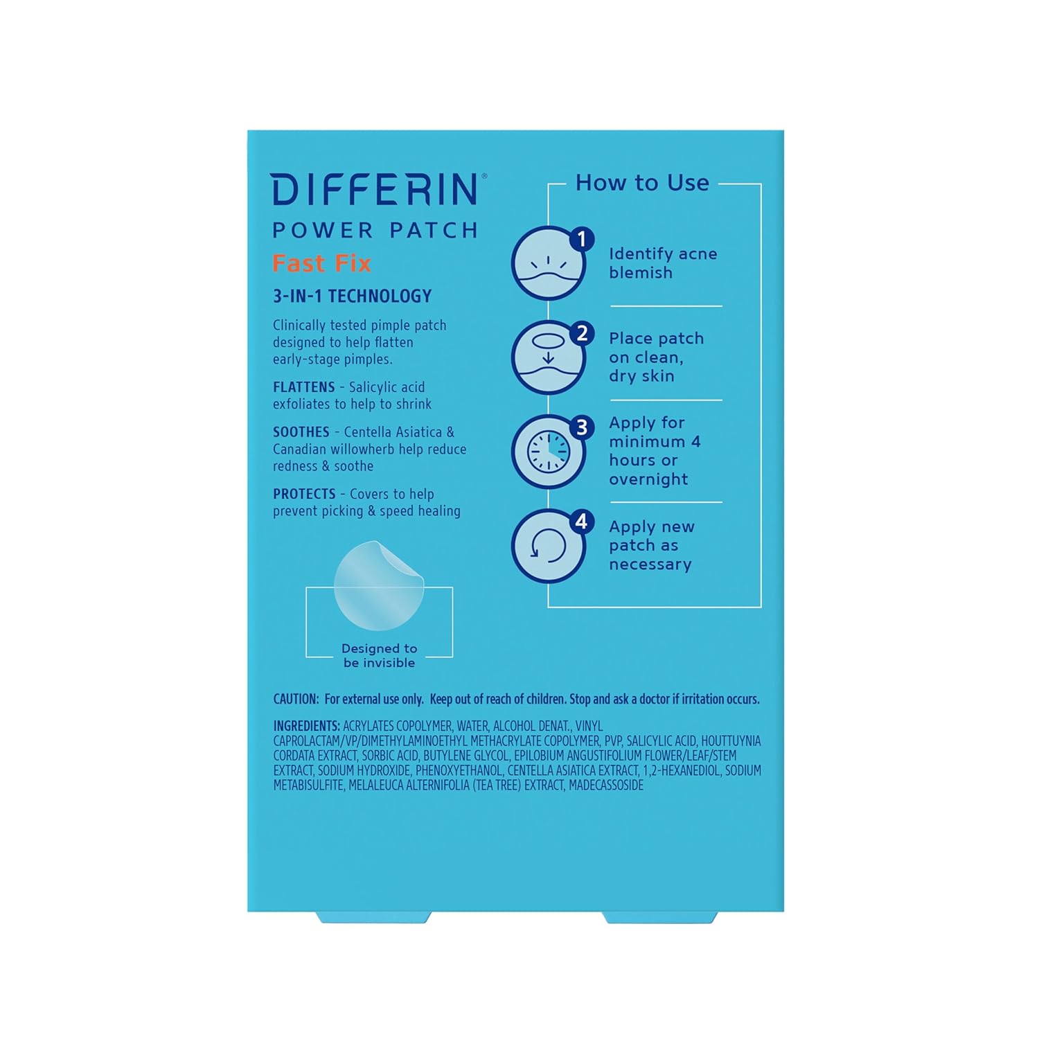 Differin Spot Treatment Patches – Professional Blemish Control for Busy, On-the-Go Routines