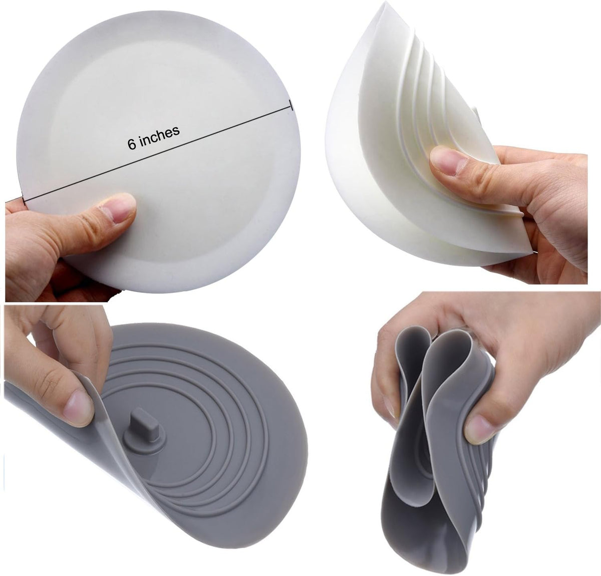 dimensions of 6"w x 0.67"h and lightweight at 3.52 oz per stopper