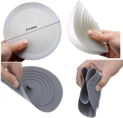 dimensions of 6"w x 0.67"h and lightweight at 3.52 oz per stopper