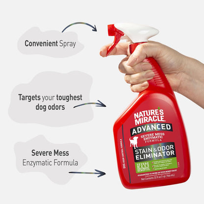 discourages re-soiling by removing odor at the source rather than masking it