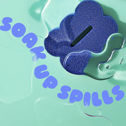 dishwasher-safe construction for both the sponge and the stand