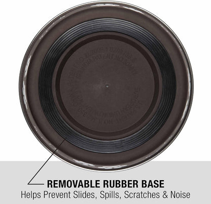 dishwasher-safe construction (rubber ring must be removed first)