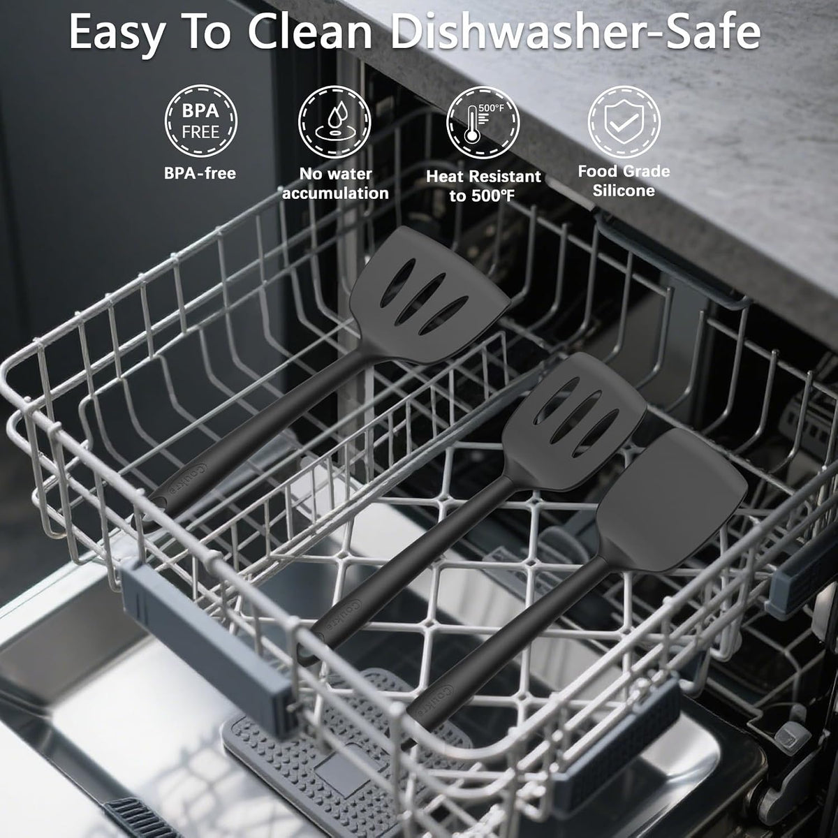 dishwasher-safe nonstick coating for easy hand or machine cleanup