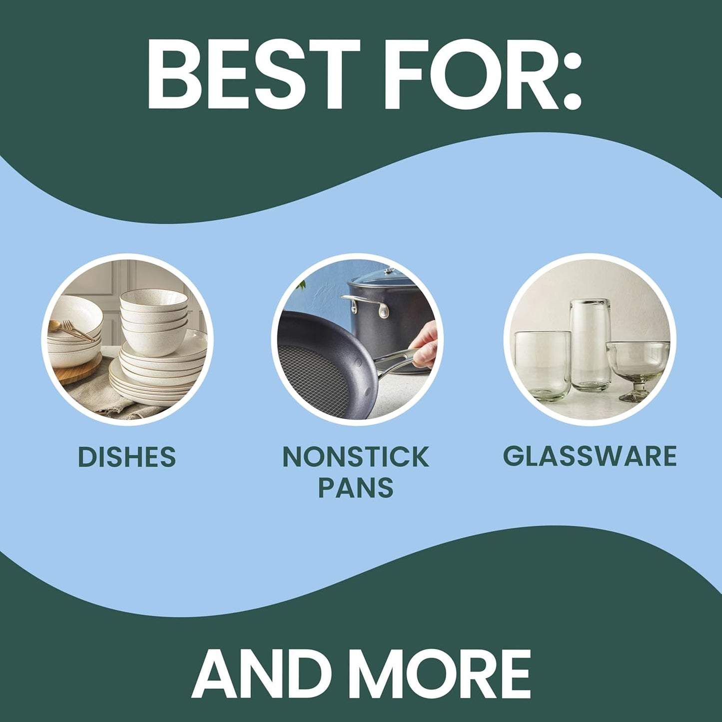 dishwasher top-rack safe for refreshing and reusing up to 20 times
