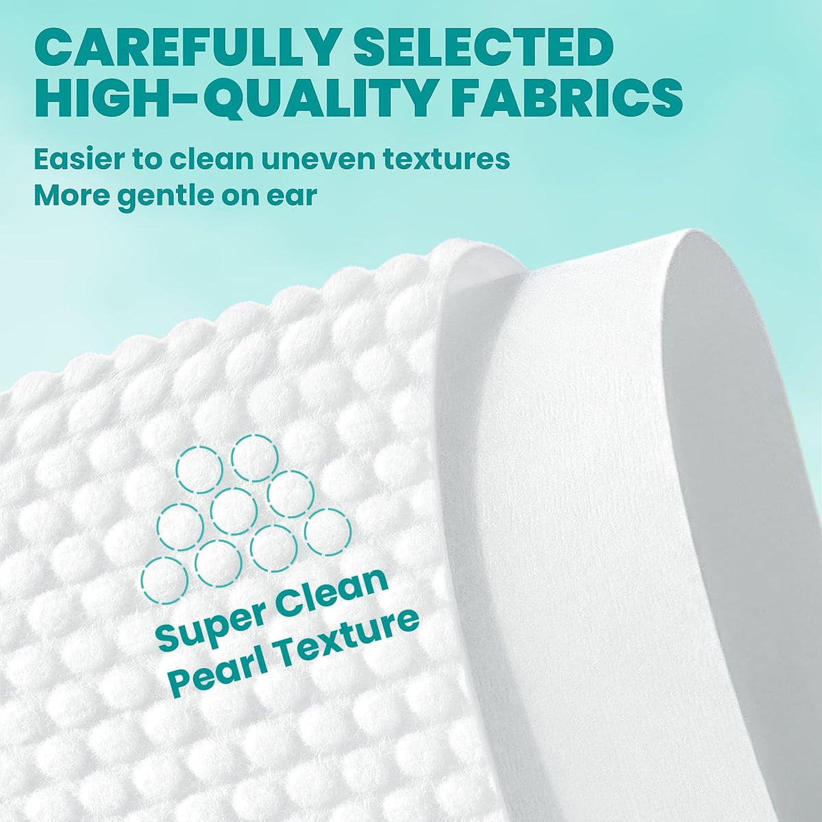 disposable format designed for safer use than cotton swabs in sensitive ear canals