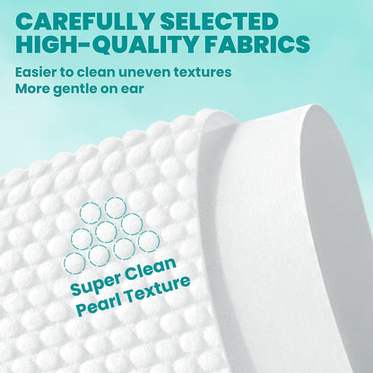 disposable format designed for safer use than cotton swabs in sensitive ear canals