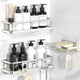 Silver - 3-Piece Set (2 Caddies, 1 Soap Holder)