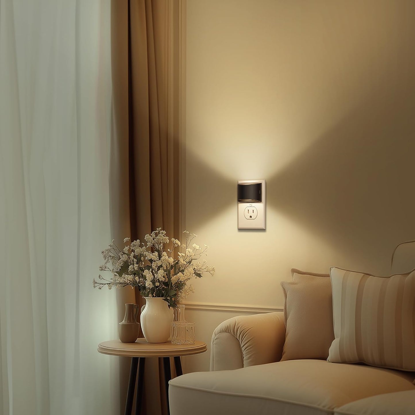 DORESshop LED Night Light for Kids Room – Cool Touch Dusk to Dawn Sensor, Safe for Nursery and Playroom