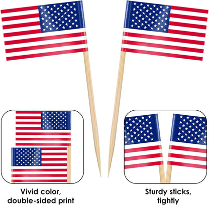 double-sided paper flag with bright fade-resistant dye printing