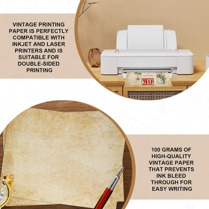 double-sided vintage/antique design print