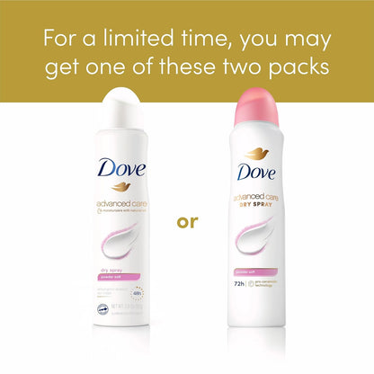 Dove Advanced Care Antiperspirant Deodorant Spray – All-Day Confidence for Work-From-Home Focus with Pro Ceramide Repair and 72 Hour Odor Protection 3.8 oz